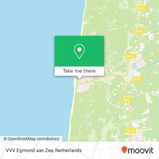 VVV Egmond aan Zee kaart