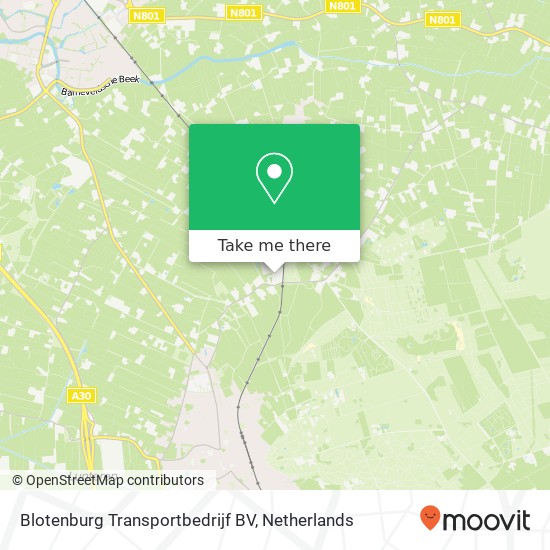 Blotenburg Transportbedrijf BV, Ruitenbeekweg 2A kaart