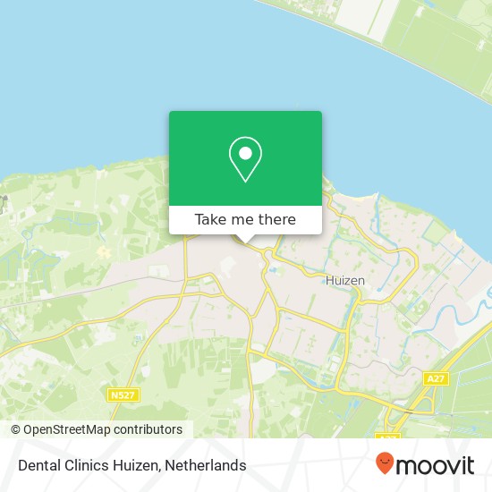 Dental Clinics Huizen, Eemlandweg 8 kaart