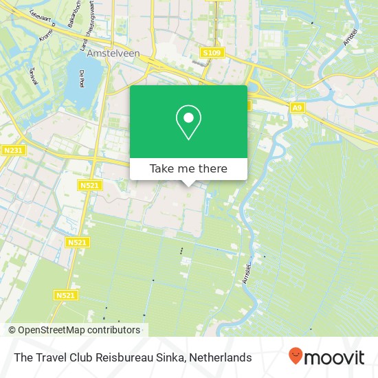 The Travel Club Reisbureau Sinka kaart