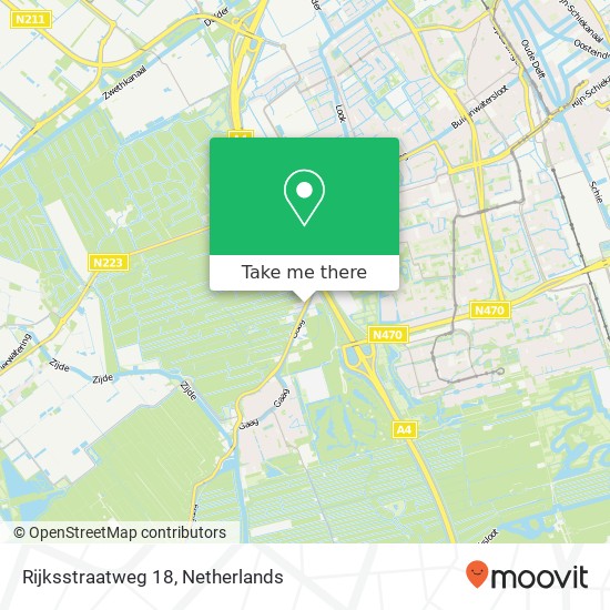 Rijksstraatweg 18, 2636 AX Schipluiden kaart