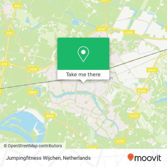 Jumpingfitness Wijchen, Burchtstraat kaart