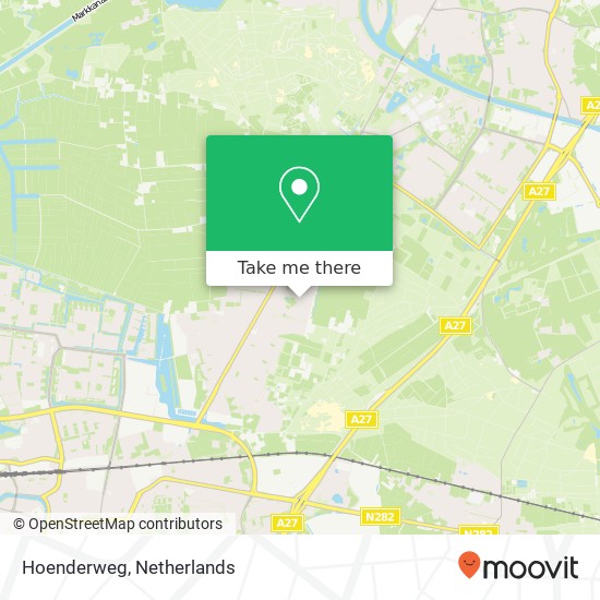 Hoenderweg kaart