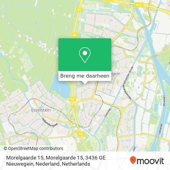 Morelgaarde 15, Morelgaarde 15, 3436 GE Nieuwegein, Nederland kaart