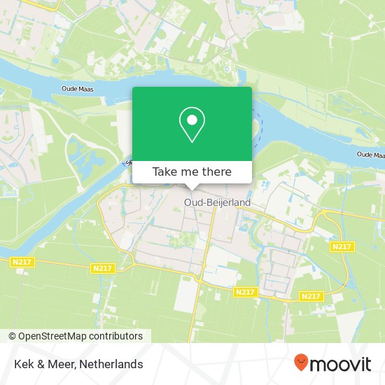 Kek & Meer, Oost-voorstraat 2 kaart