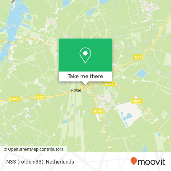 N33 (rolde n33), 9448 Marwijksoord kaart