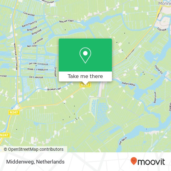 Middenweg, Middenweg, Broek in Waterland, Nederland kaart