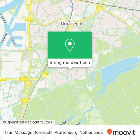 Isari Massage Dordrecht, Prattenburg kaart