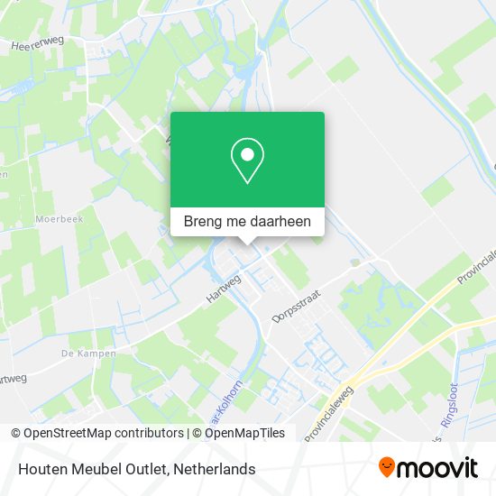 Houten Meubel Outlet kaart