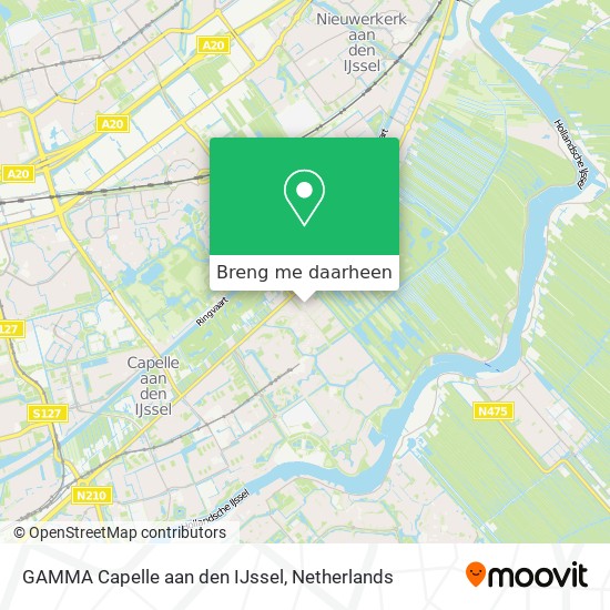 GAMMA Capelle aan den IJssel kaart