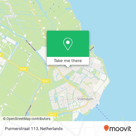 Purmerstraat 113, Purmerstraat 113, 1135 EE Edam, Nederland kaart