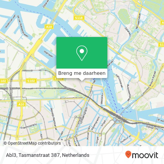 Abl3, Tasmanstraat 387 kaart