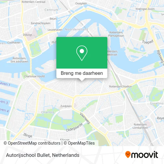 Autorijschool Bullet kaart