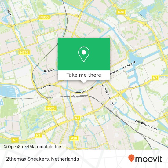 2themax Sneakers, Herestraat 95 kaart