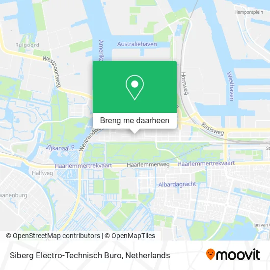 Siberg Electro-Technisch Buro kaart