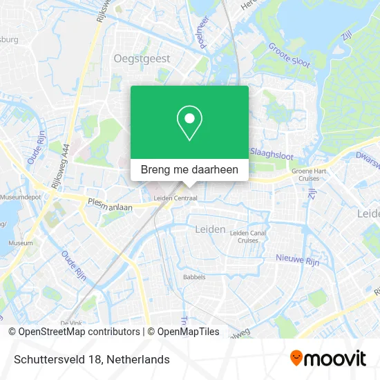 Schuttersveld 18 kaart