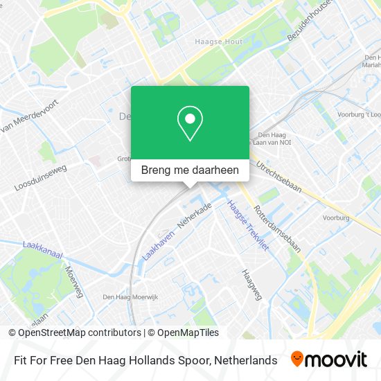 Fit For Free Den Haag Hollands Spoor kaart