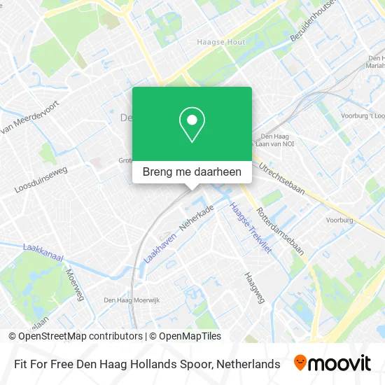 Fit For Free Den Haag Hollands Spoor kaart