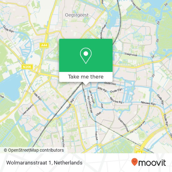 Wolmaransstraat 1, 2312 ZT Leiden kaart