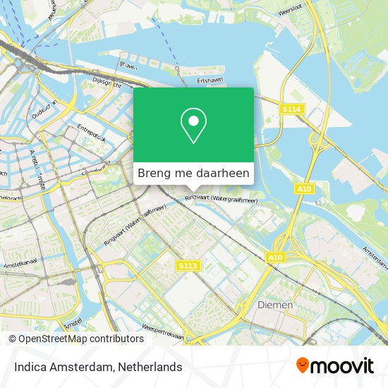 Indica Amsterdam kaart