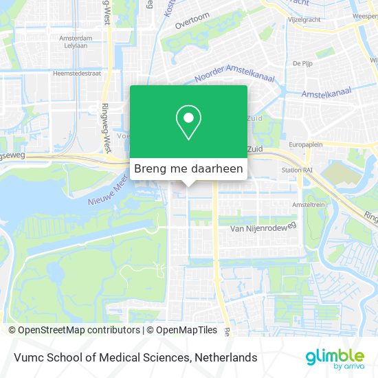 Vumc School of Medical Sciences kaart