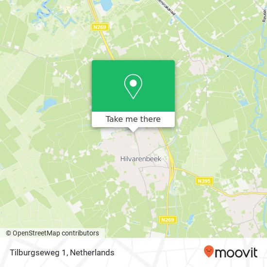 Tilburgseweg 1, 5081 XH Hilvarenbeek kaart