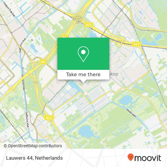 Lauwers 44, Lauwers 44, 2631 NN Nootdorp, Nederland kaart