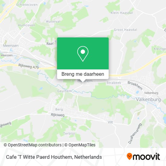 Cafe 'T Witte Paerd Houthem kaart