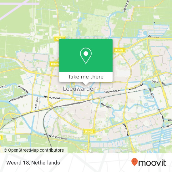 Weerd 18, Weerd 18, 8911 HM Leeuwarden, Nederland kaart