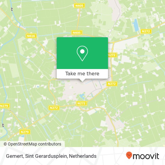 Gemert, Sint Gerardusplein kaart