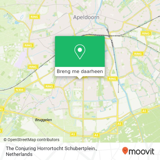 The Conjuring Horrortocht Schubertplein. kaart