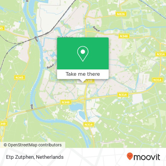 Etp Zutphen, Laan naar Eme 95 kaart