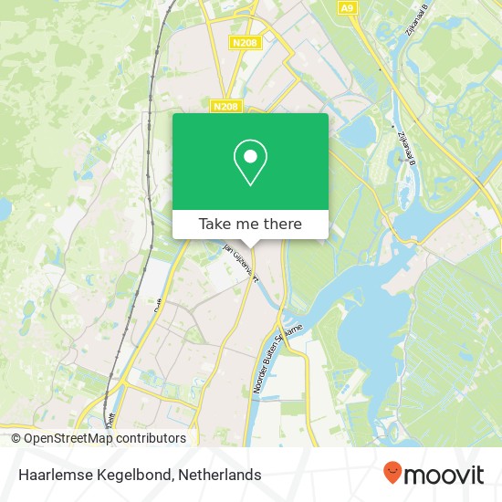Haarlemse Kegelbond, Rijksstraatweg 359 kaart