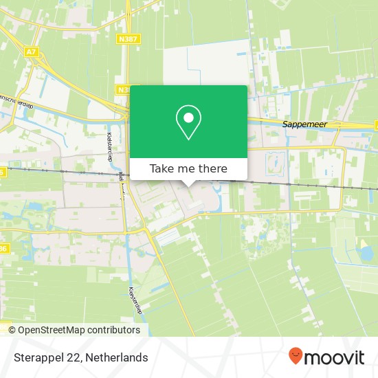 Sterappel 22, Sterappel 22, 9603 HC Hoogezand, Nederland kaart
