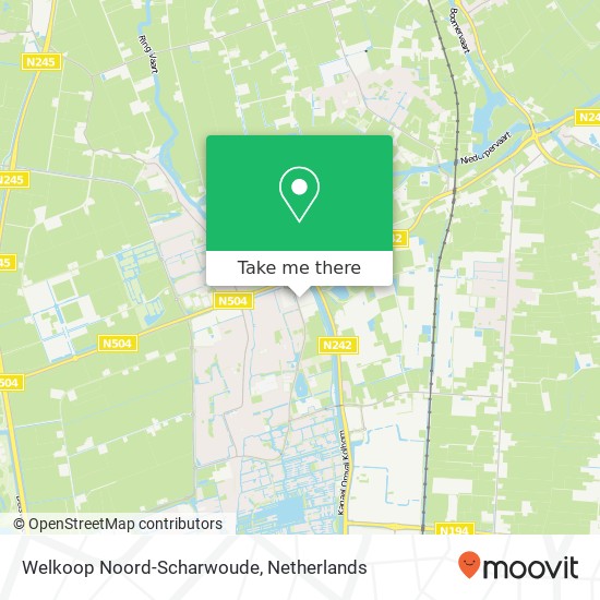 Welkoop Noord-Scharwoude, Oostelijke Randweg kaart