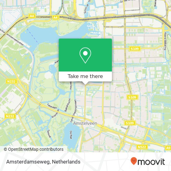 Amsterdamseweg, 1182 Amstelveen kaart