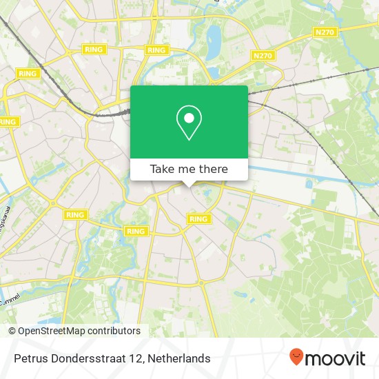 Petrus Dondersstraat 12, Petrus Dondersstraat 12, 5614 AG Eindhoven, Nederland kaart