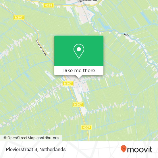 Plevierstraat 3, 2821 Stolwijk kaart
