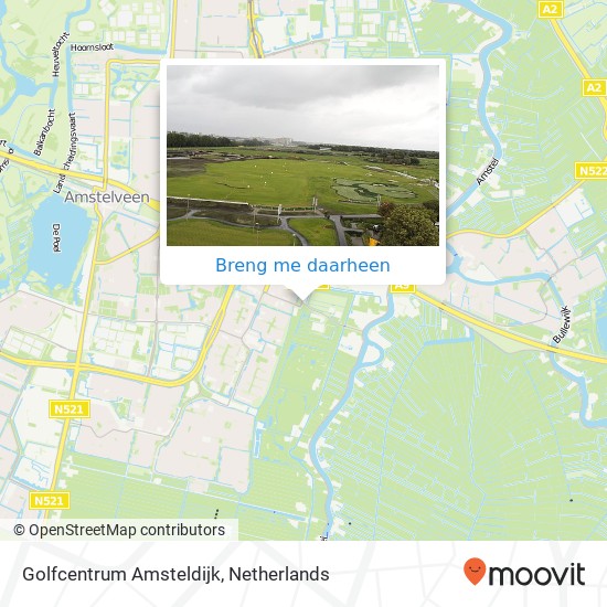 Golfcentrum Amsteldijk, Langs de Akker kaart