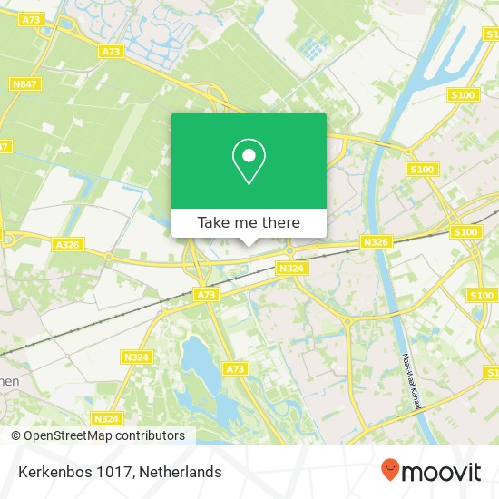 Kerkenbos 1017 kaart