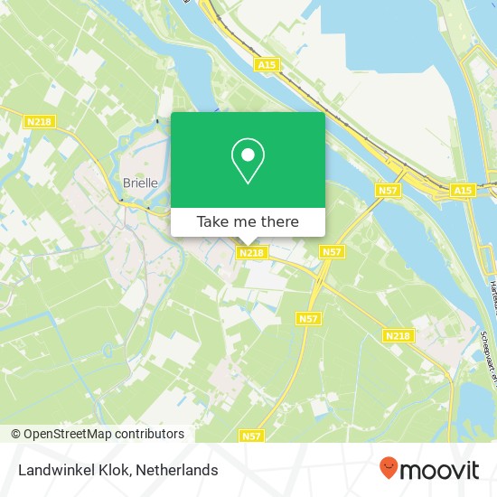 Landwinkel Klok, Groene Kruisweg 10 kaart