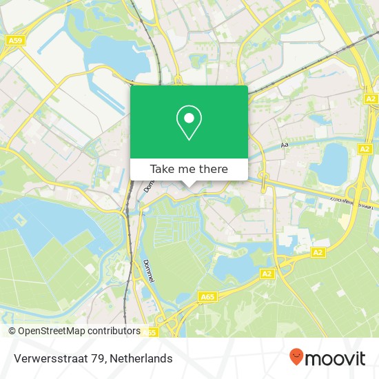 Verwersstraat 79, 5211 HV 's-Hertogenbosch kaart