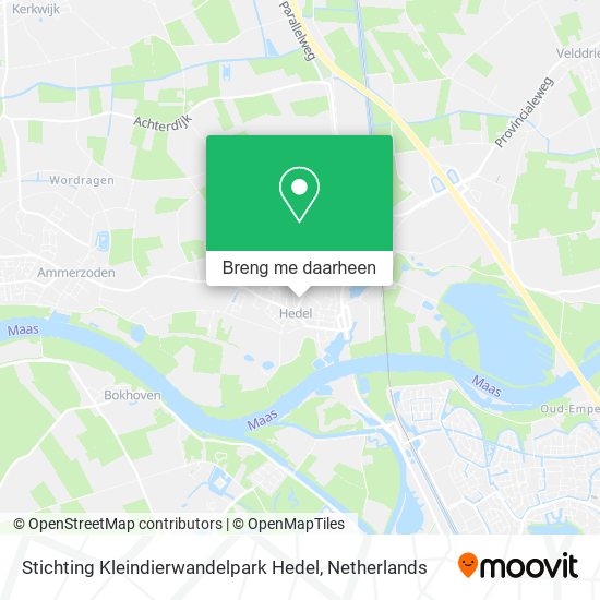 Stichting Kleindierwandelpark Hedel kaart