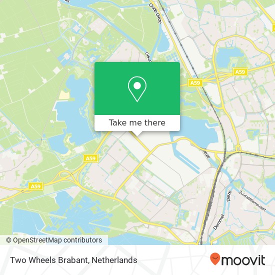 Two Wheels Brabant, Rietveldenweg 47 kaart
