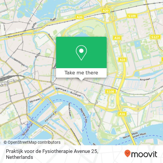 Praktijk voor de Fysiotherapie Avenue 25, Avenue Concordia 25 kaart