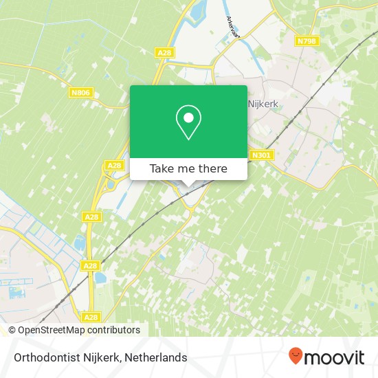 Orthodontist Nijkerk, Van Siburgstraat 18B kaart