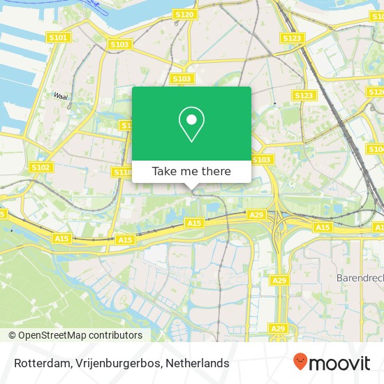 Rotterdam, Vrijenburgerbos kaart