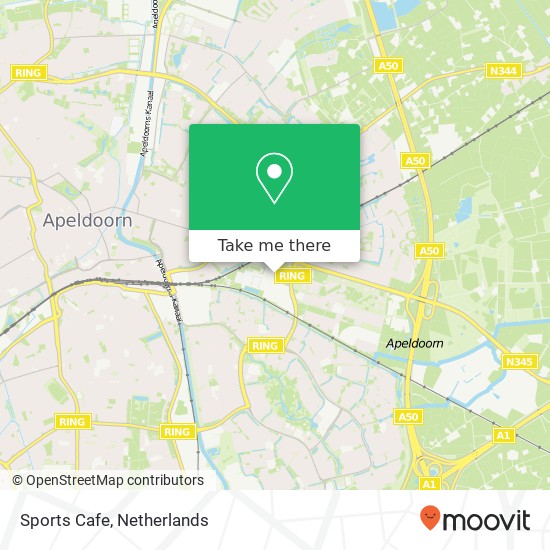 Sports Cafe, De Voorwaarts kaart