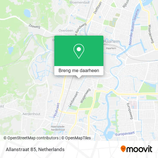 Allanstraat 85 kaart