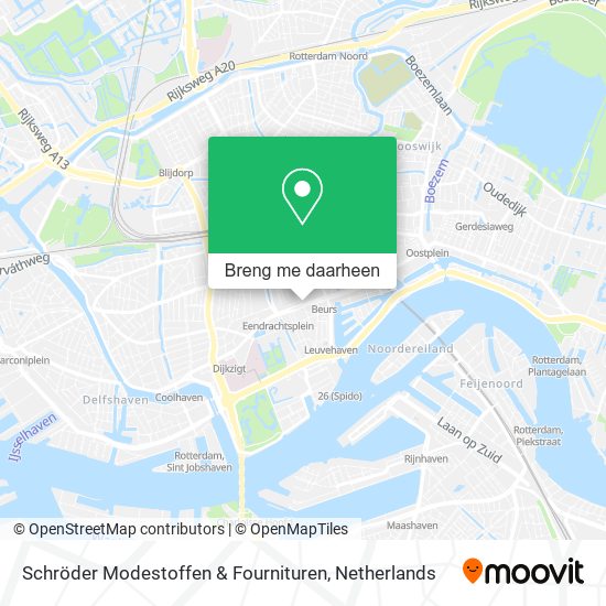 Schröder Modestoffen & Fournituren kaart